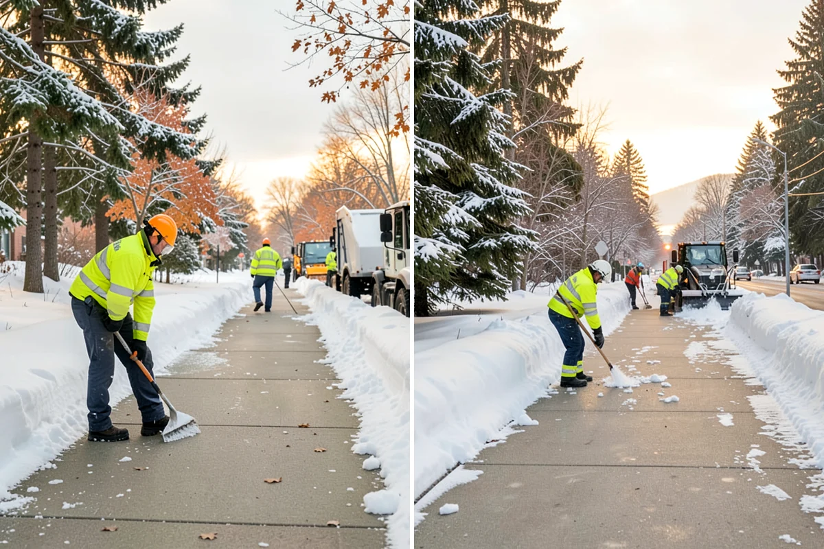 Medical Office Sidewalk Clearing in Clyde Hill, King County, WA - Prioritize the accessible route, ramp, and patient drop-off zone