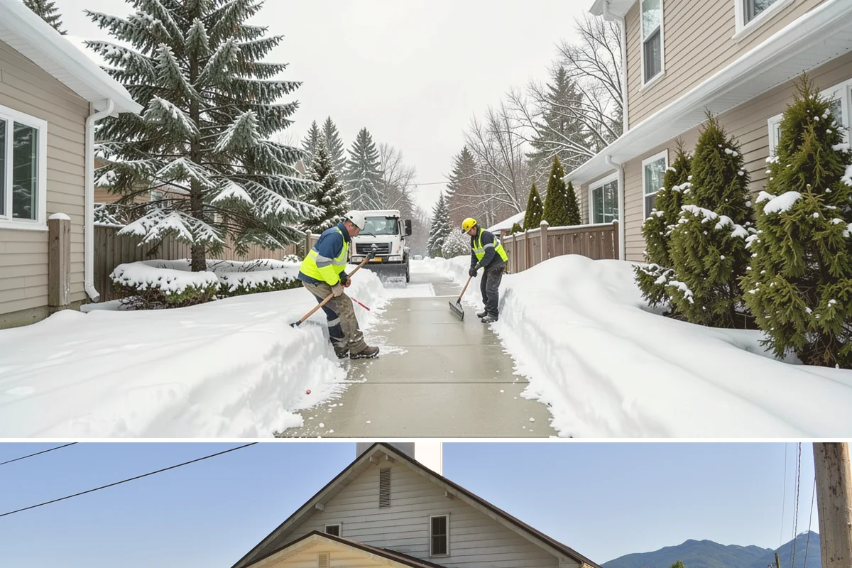 Medical Office Sidewalk Clearing in Concrete, Skagit County, WA - Medical office risk runs from late November through February, with day-long freeze-thaw demanding repeat visits during clinic...