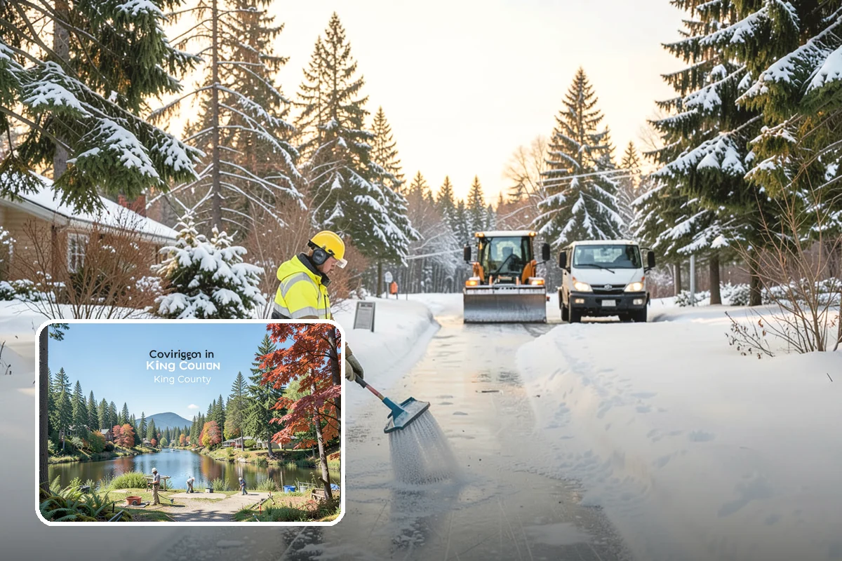 Medical Office Sidewalk Clearing in Covington, King County, WA - Protects vulnerable patients with limited mobility from falls