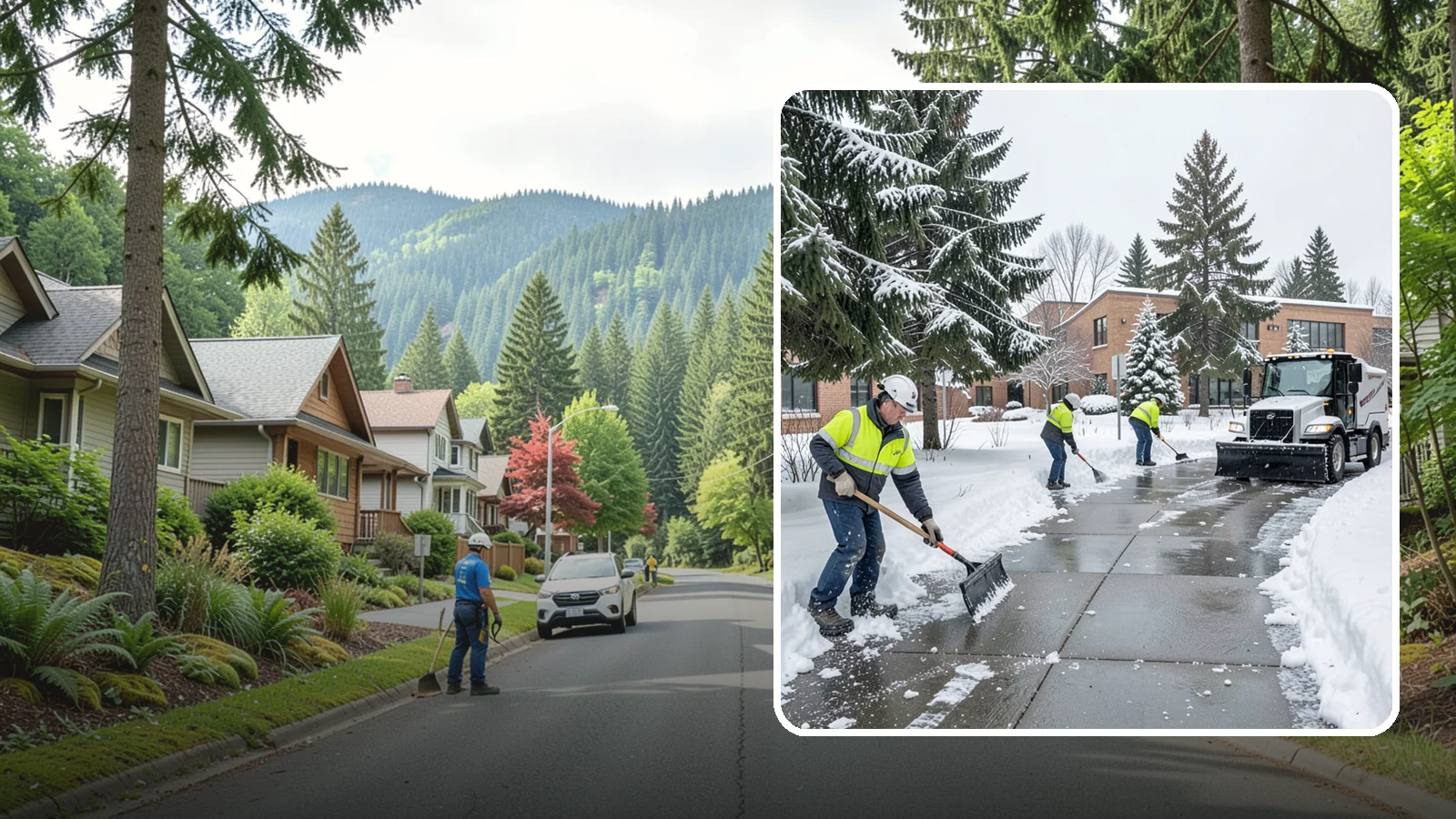 Medical Office Sidewalk Clearing in Darrington, Snohomish County, WA - Patient-safety sidewalk clearing for Western Washington medical offices, keeping entrances and accessible routes clear for those...