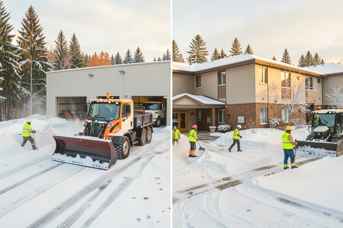 Medical Office Sidewalk Clearing in Eatonville, Pierce County, WA - Prioritize the accessible route, ramp, and patient drop-off zone