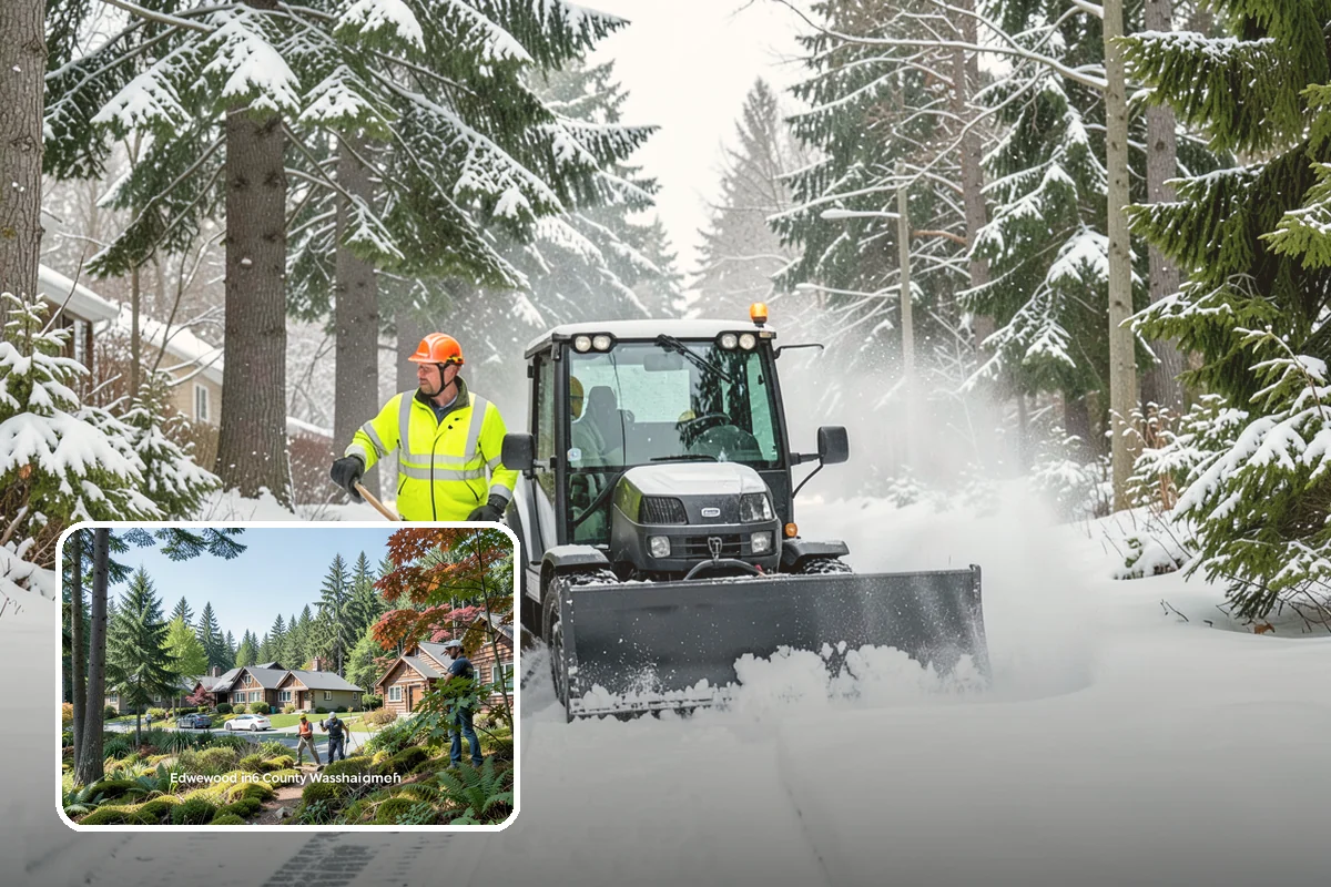 Medical Office Sidewalk Clearing in Edgewood, Pierce County, WA - Protects vulnerable patients with limited mobility from falls