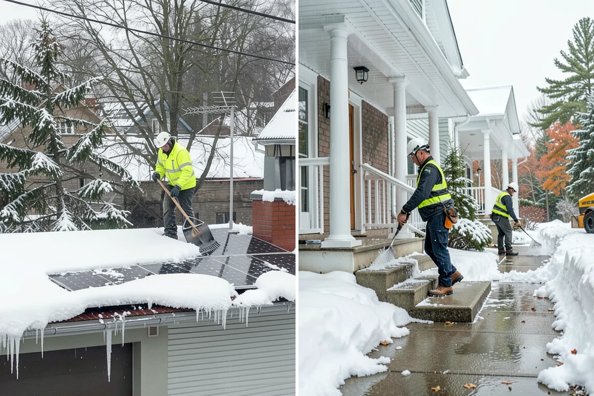 Medical Office Sidewalk Clearing in Enumclaw, King County, WA - Prioritize the accessible route, ramp, and patient drop-off zone