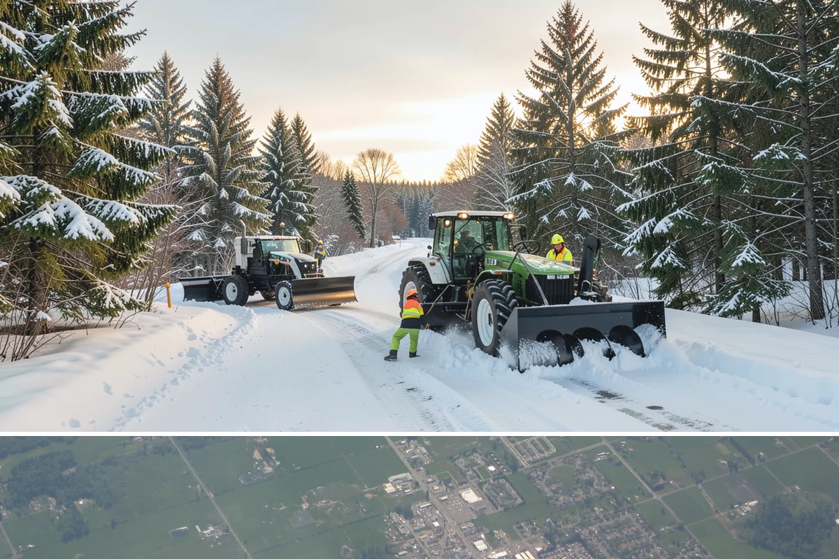 Medical Office Sidewalk Clearing in Enumclaw, King County, WA - Medical office risk runs from late November through February, with day-long freeze-thaw demanding repeat visits during clinic...