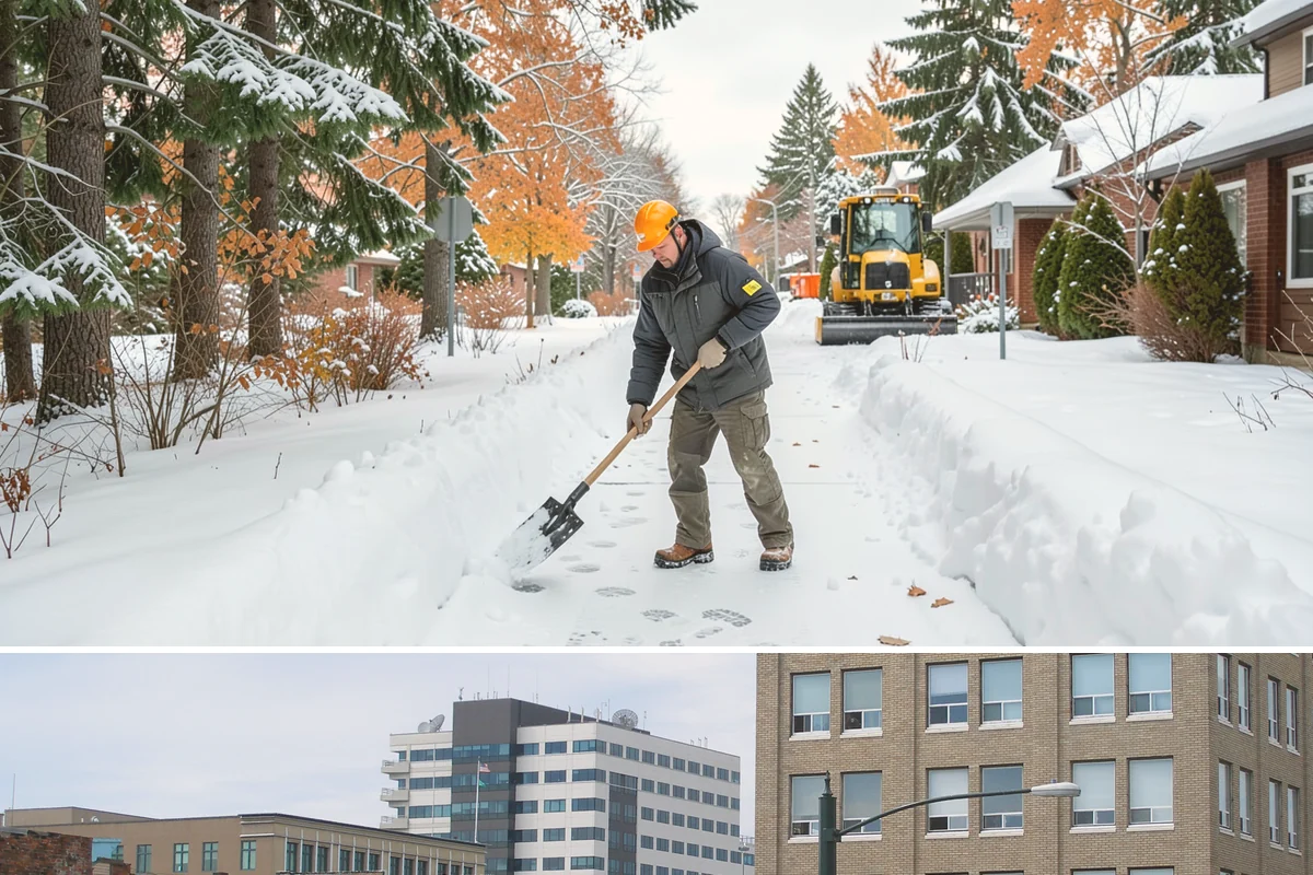 Medical Office Sidewalk Clearing in Everett, Snohomish County, WA - Medical office risk runs from late November through February, with day-long freeze-thaw demanding repeat visits during clinic...