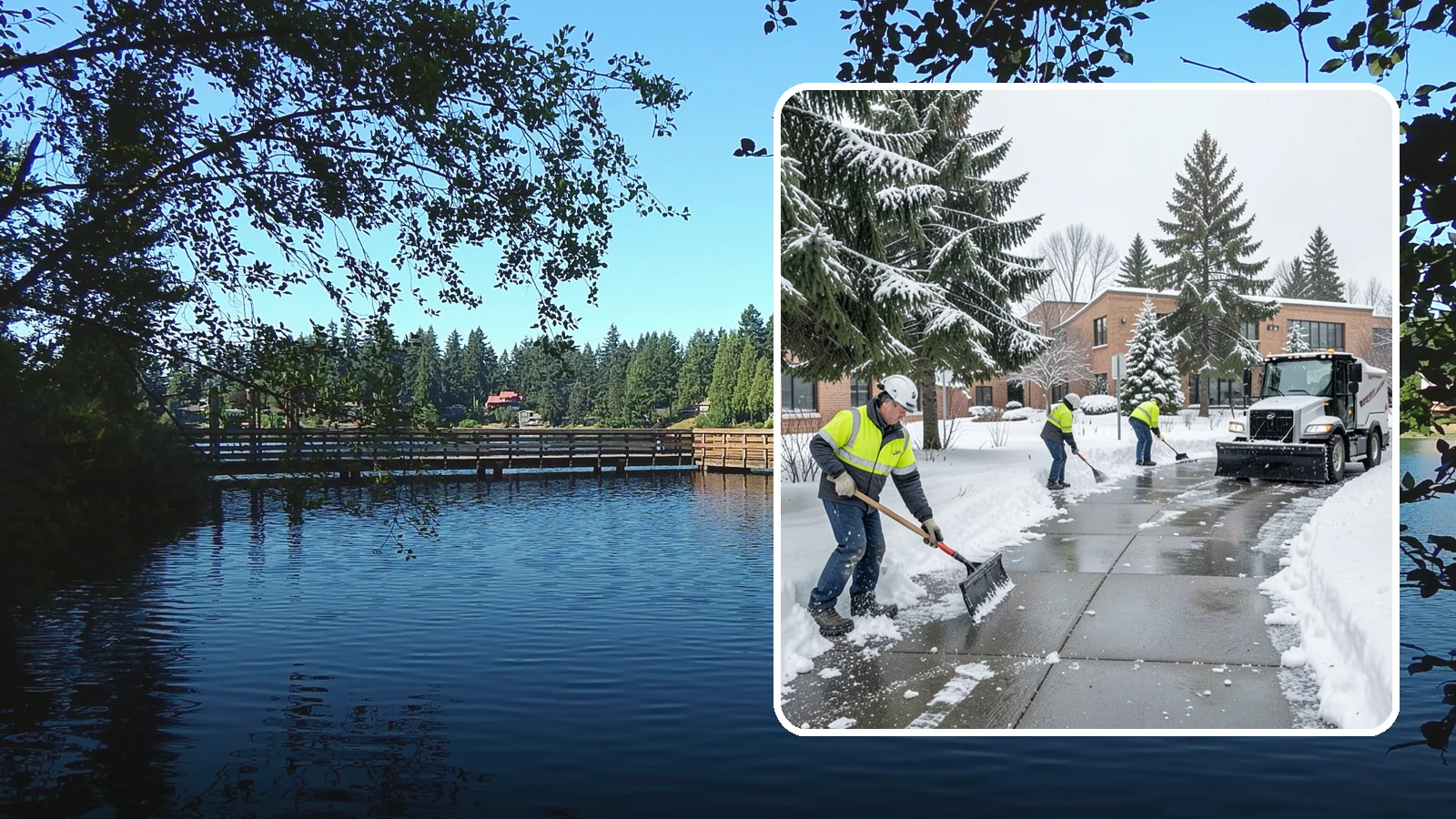 Medical Office Sidewalk Clearing in Federal Way, King County, WA - Patient-safety sidewalk clearing for Western Washington medical offices, keeping entrances and accessible routes clear for those...