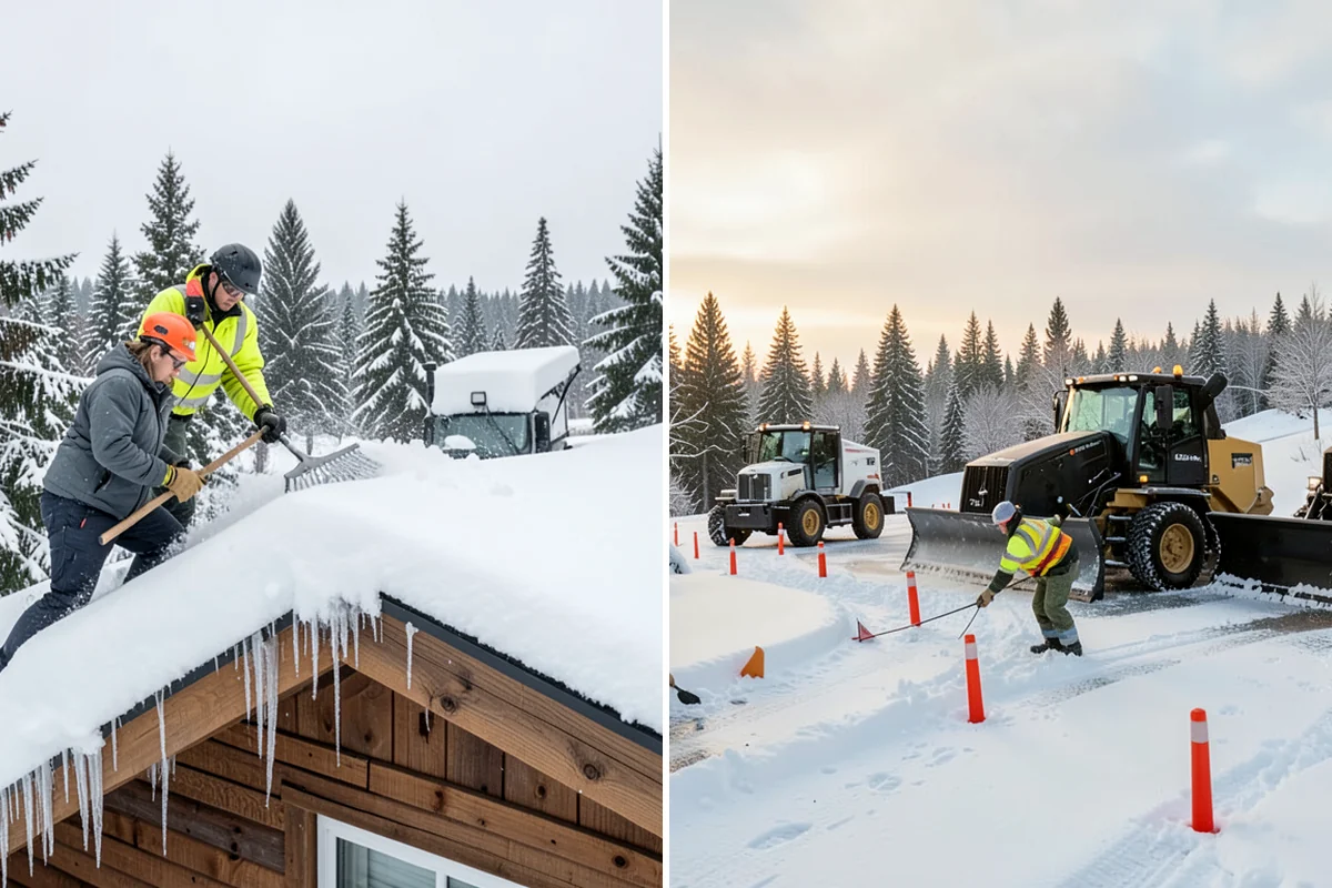 Medical Office Sidewalk Clearing in Gig Harbor, Pierce County, WA - Prioritize the accessible route, ramp, and patient drop-off zone