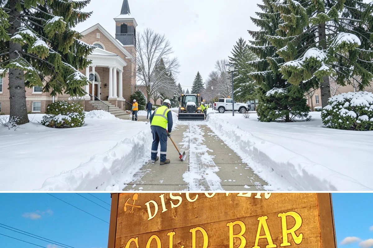 Medical Office Sidewalk Clearing in Gold Bar, Snohomish County, WA - Medical office risk runs from late November through February, with day-long freeze-thaw demanding repeat visits during clinic...