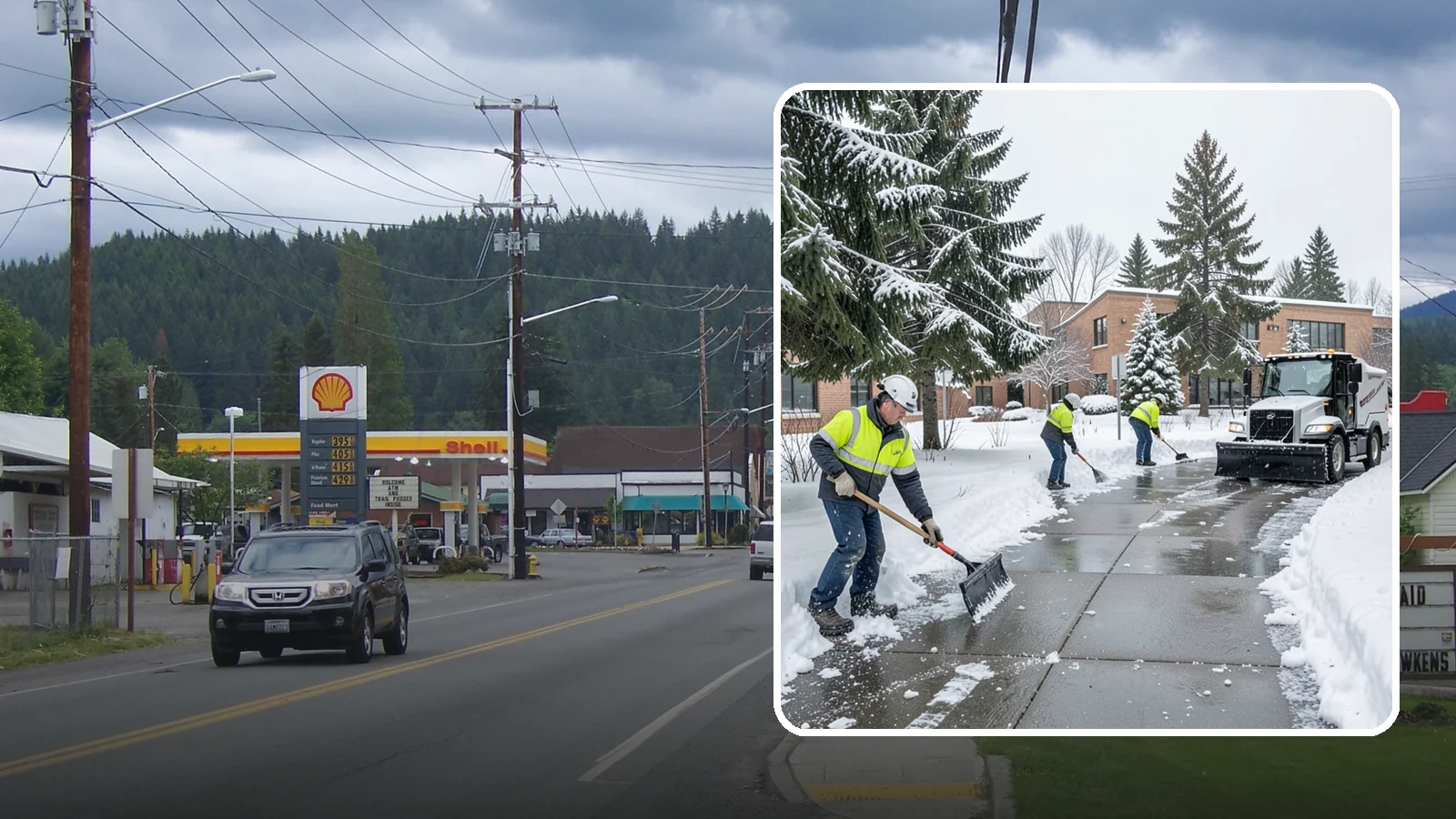Medical Office Sidewalk Clearing in Granite Falls, Snohomish County, WA - Patient-safety sidewalk clearing for Western Washington medical offices, keeping entrances and accessible routes clear for those...