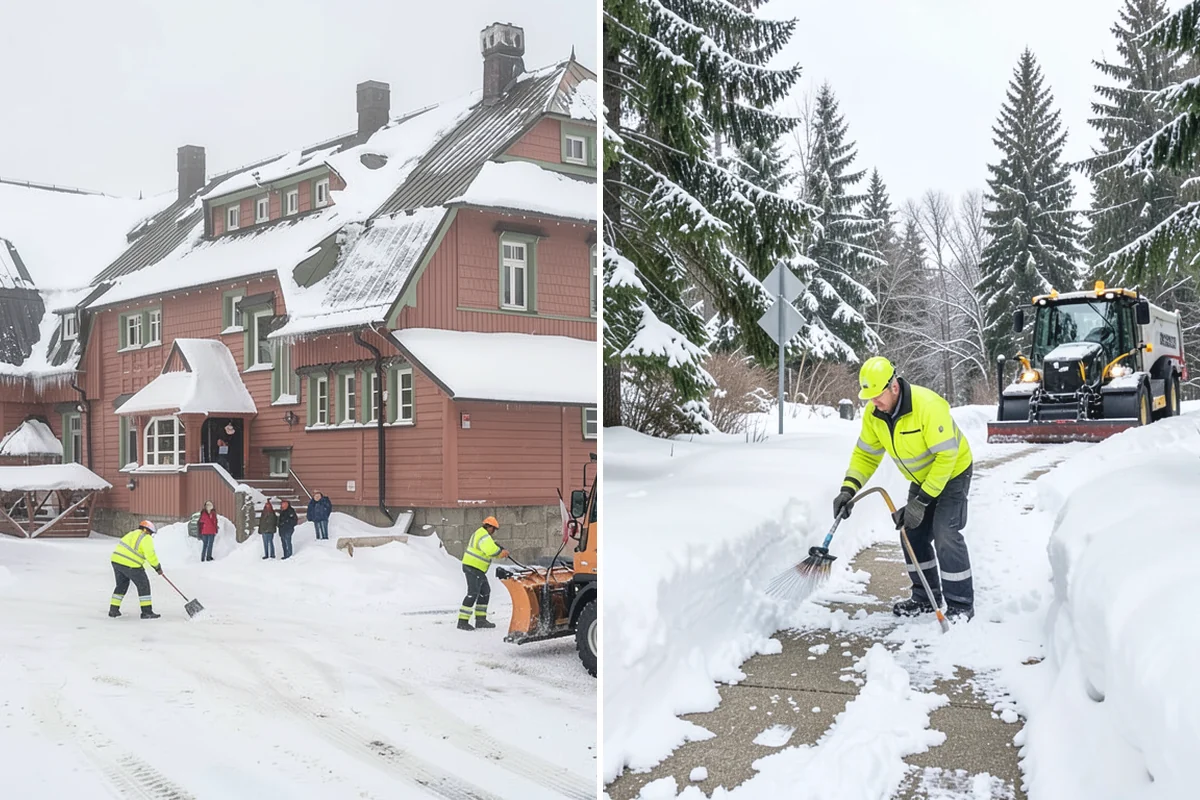 Medical Office Sidewalk Clearing in Granite Falls, Snohomish County, WA - Prioritize the accessible route, ramp, and patient drop-off zone