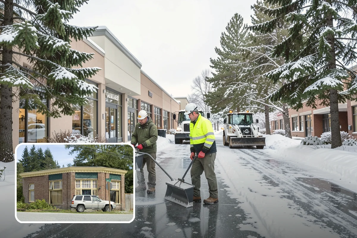 Medical Office Sidewalk Clearing in Hamilton, Skagit County, WA - Protects vulnerable patients with limited mobility from falls