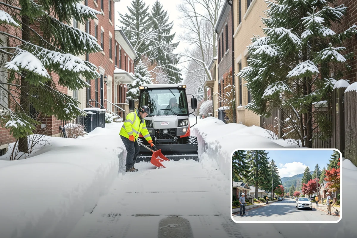 Medical Office Sidewalk Clearing in Hunts Point, King County, WA - Protects vulnerable patients with limited mobility from falls