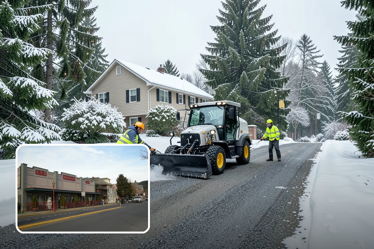 Medical Office Sidewalk Clearing in Issaquah, King County, WA - Protects vulnerable patients with limited mobility from falls