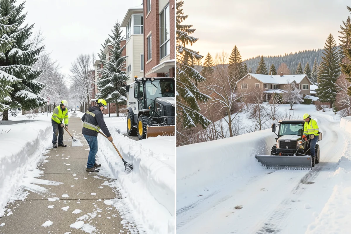 Medical Office Sidewalk Clearing in Issaquah, King County, WA - Prioritize the accessible route, ramp, and patient drop-off zone