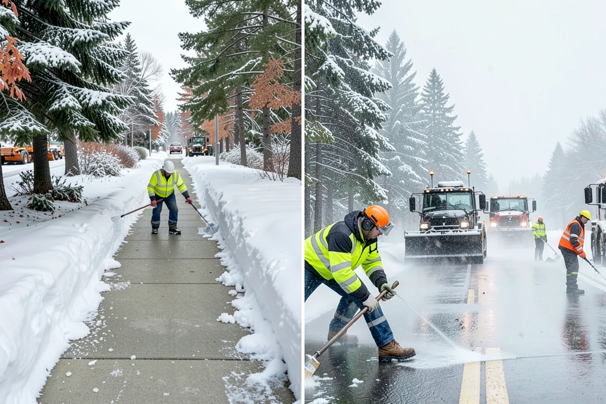 Medical Office Sidewalk Clearing in Kenmore, King County, WA - Prioritize the accessible route, ramp, and patient drop-off zone