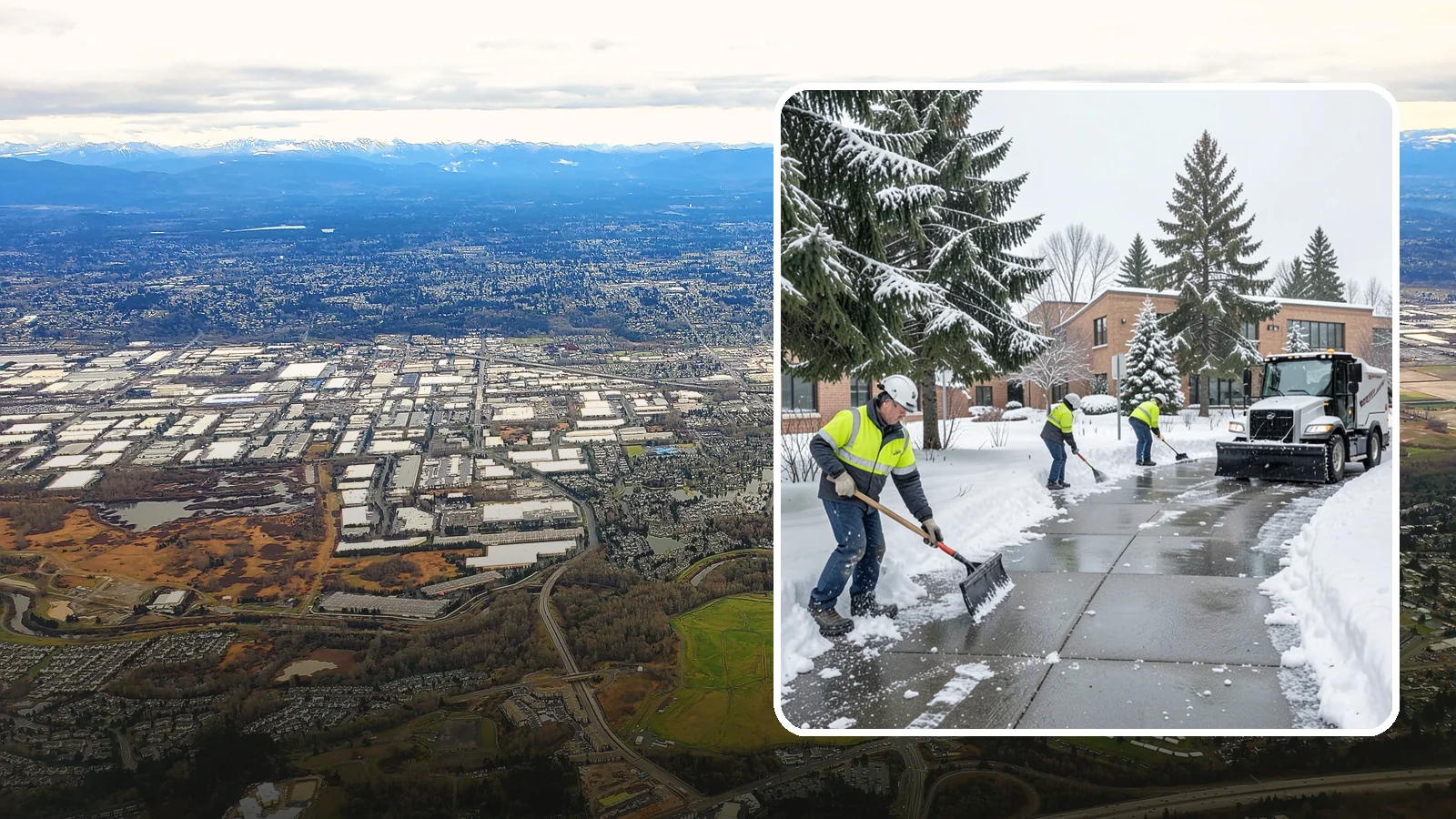 Medical Office Sidewalk Clearing in Kent, King County, WA - Patient-safety sidewalk clearing for Western Washington medical offices, keeping entrances and accessible routes clear for those...