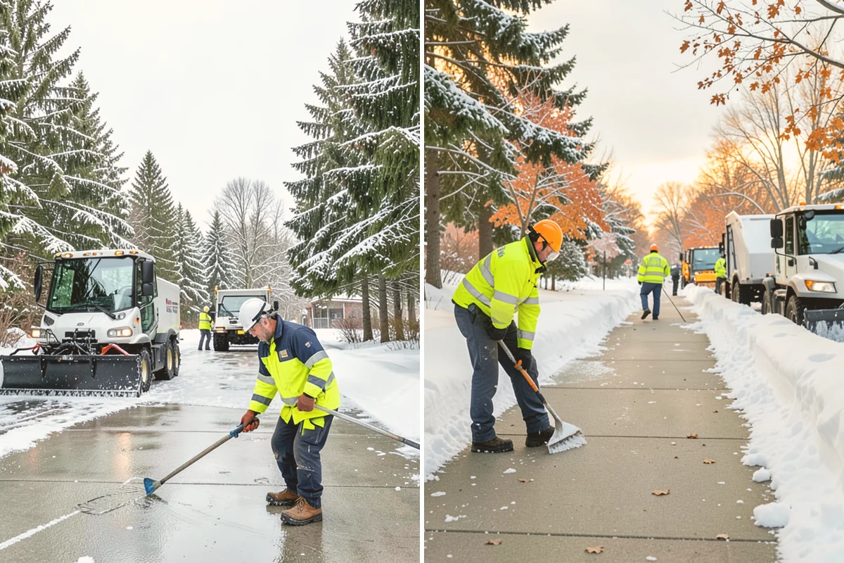 Medical Office Sidewalk Clearing in Kirkland, King County, WA - Prioritize the accessible route, ramp, and patient drop-off zone