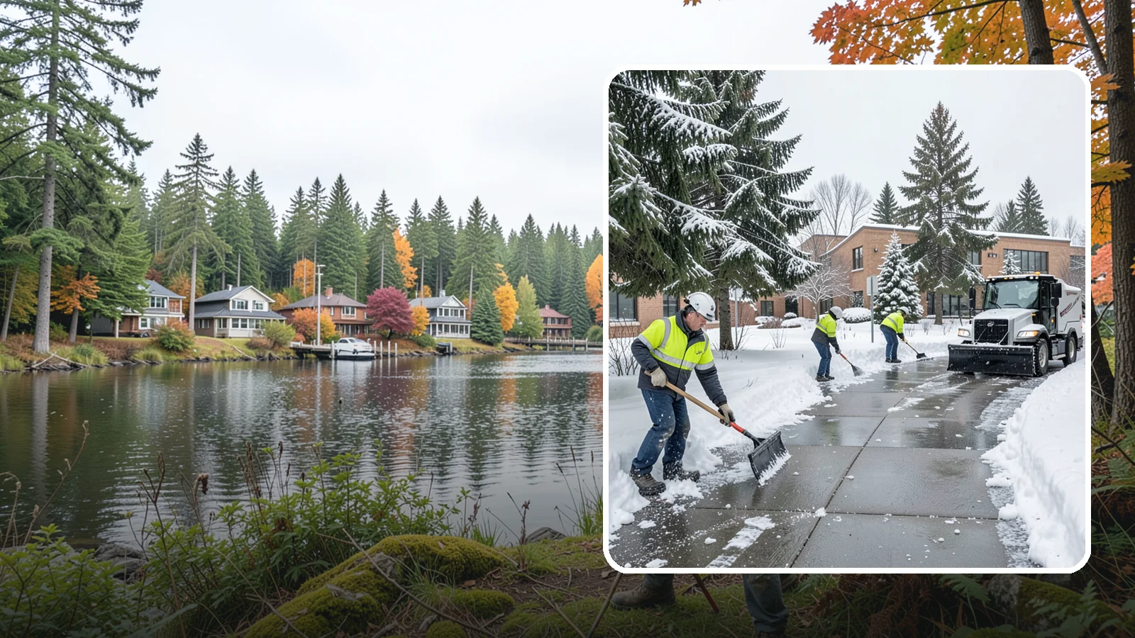 Medical Office Sidewalk Clearing in La Conner, Skagit County, WA - Patient-safety sidewalk clearing for Western Washington medical offices, keeping entrances and accessible routes clear for those...
