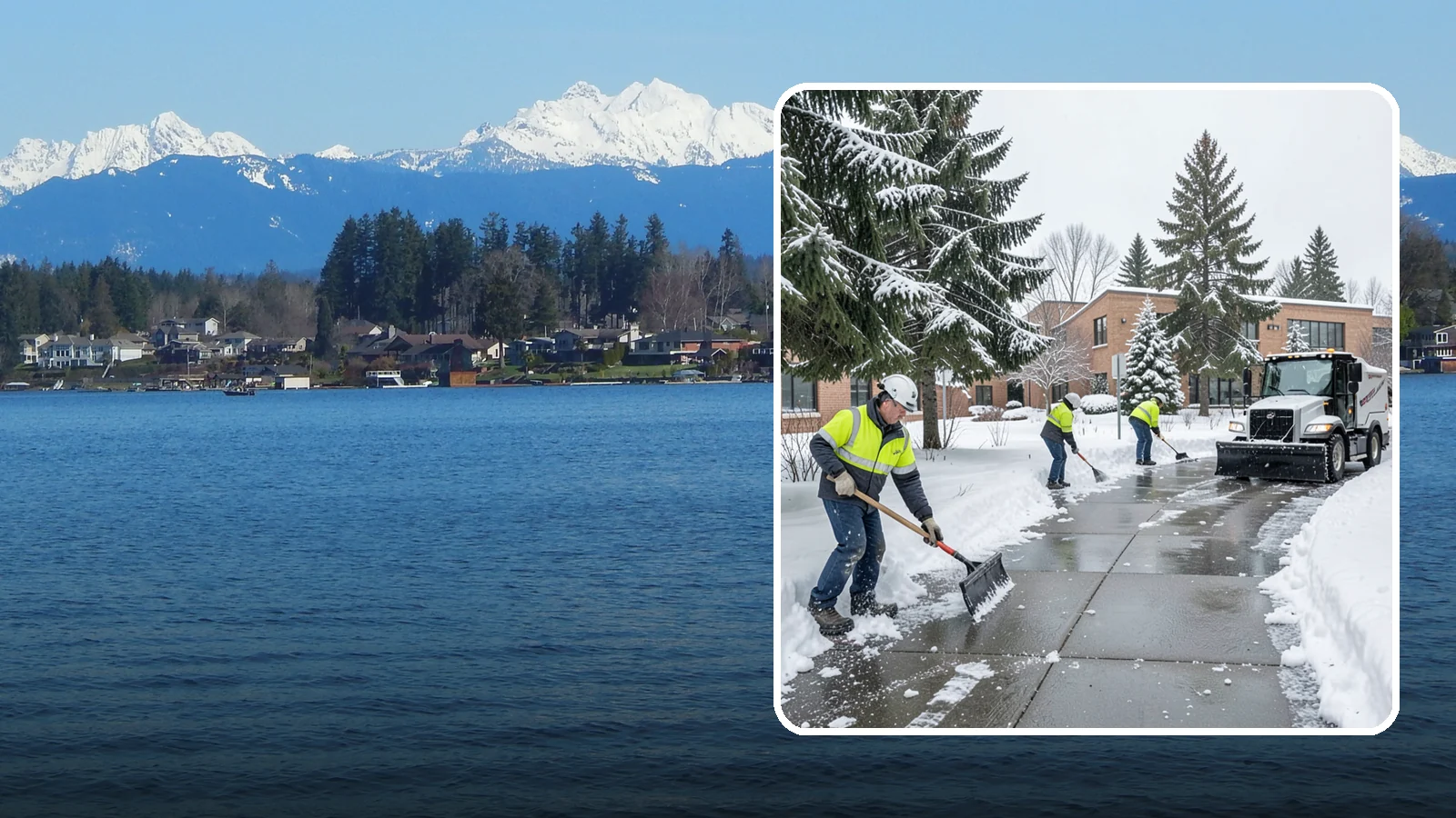 Medical Office Sidewalk Clearing in Lake Stevens, Snohomish County, WA - Patient-safety sidewalk clearing for Western Washington medical offices, keeping entrances and accessible routes clear for those...