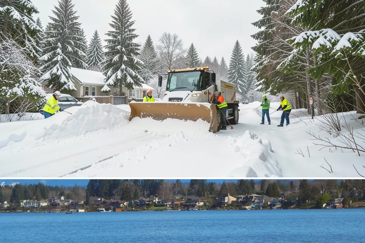 Medical Office Sidewalk Clearing in Lake Stevens, Snohomish County, WA - Medical office risk runs from late November through February, with day-long freeze-thaw demanding repeat visits during clinic...