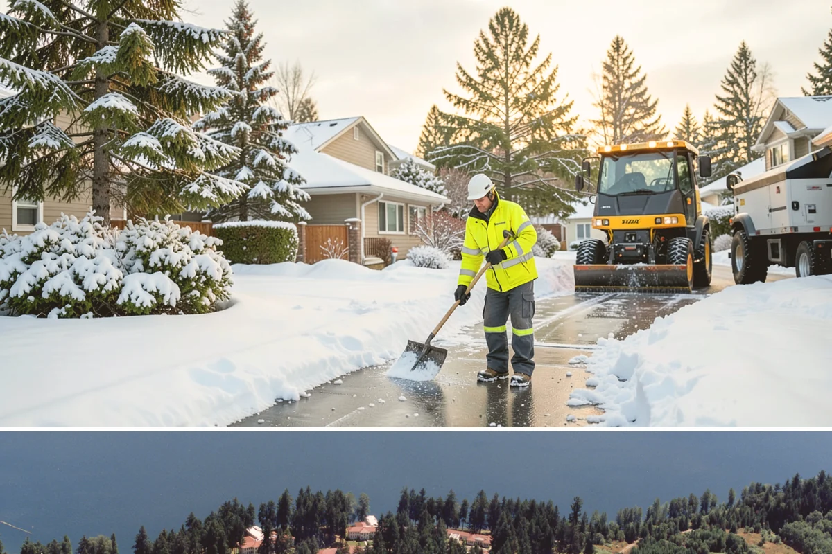 Medical Office Sidewalk Clearing in Lakewood, Pierce County, WA - Medical office risk runs from late November through February, with day-long freeze-thaw demanding repeat visits during clinic...