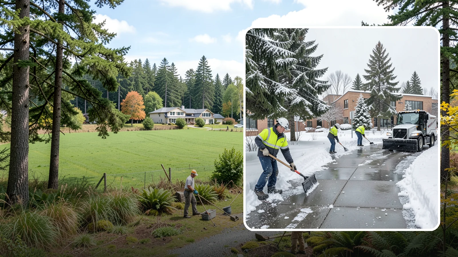Medical Office Sidewalk Clearing in Lyman, Skagit County, WA - Patient-safety sidewalk clearing for Western Washington medical offices, keeping entrances and accessible routes clear for those...