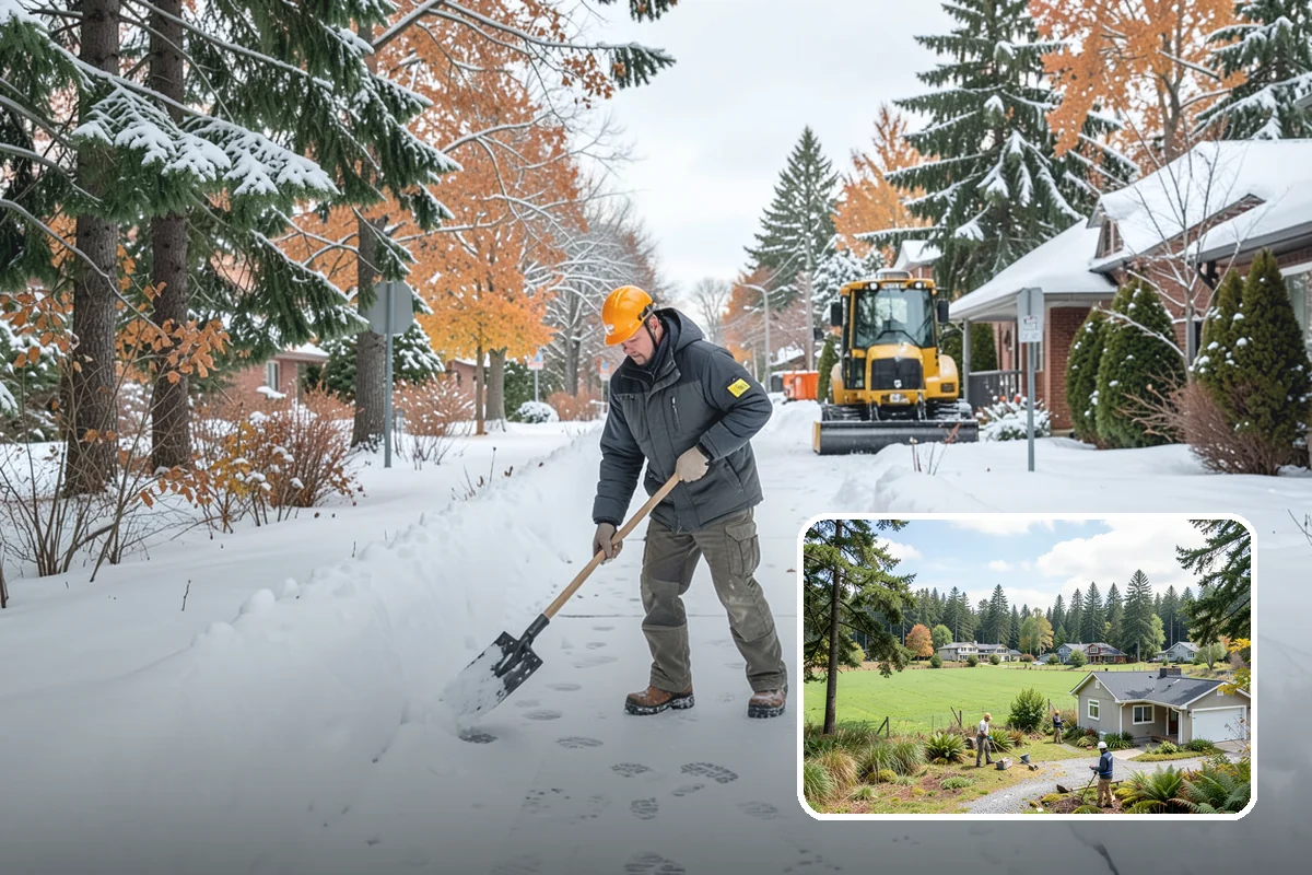 Medical Office Sidewalk Clearing in Lyman, Skagit County, WA - Protects vulnerable patients with limited mobility from falls