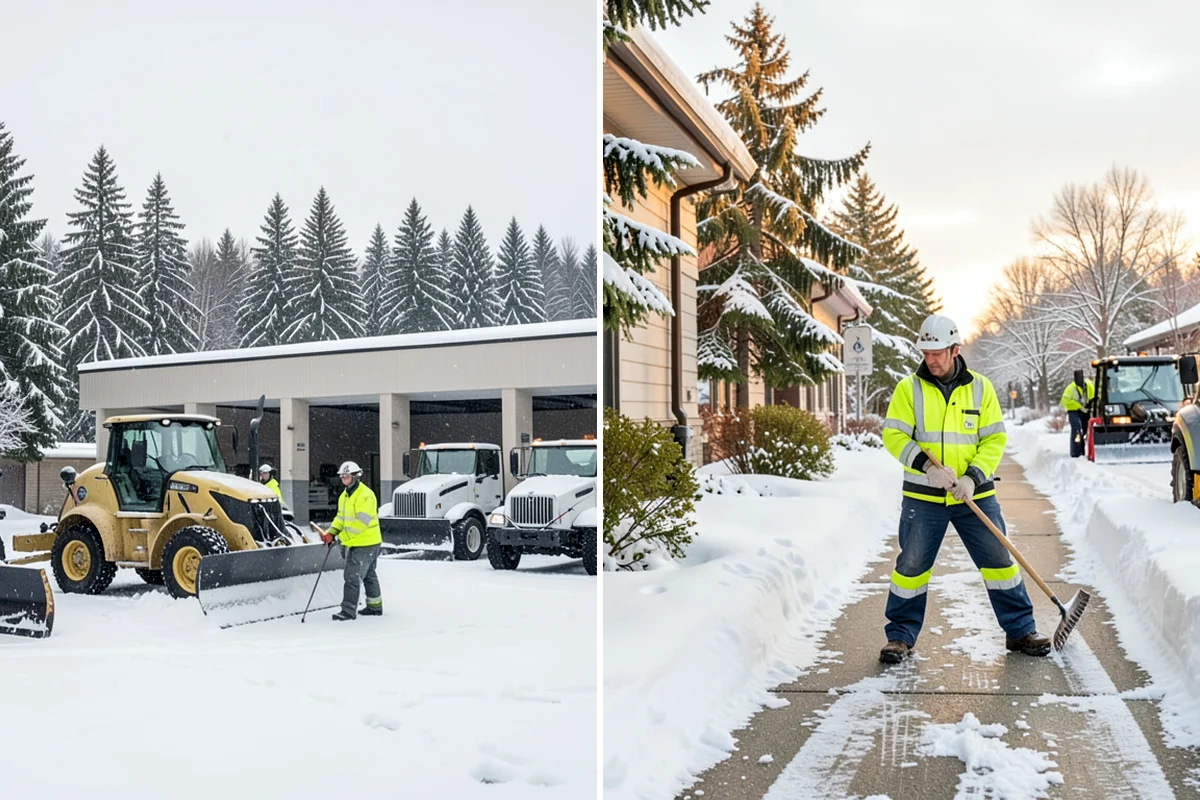 Medical Office Sidewalk Clearing in Lyman, Skagit County, WA - Prioritize the accessible route, ramp, and patient drop-off zone