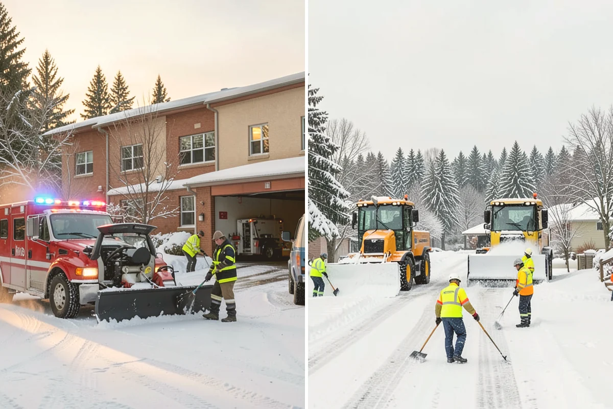 Medical Office Sidewalk Clearing in Lynnwood, Snohomish County, WA - Prioritize the accessible route, ramp, and patient drop-off zone