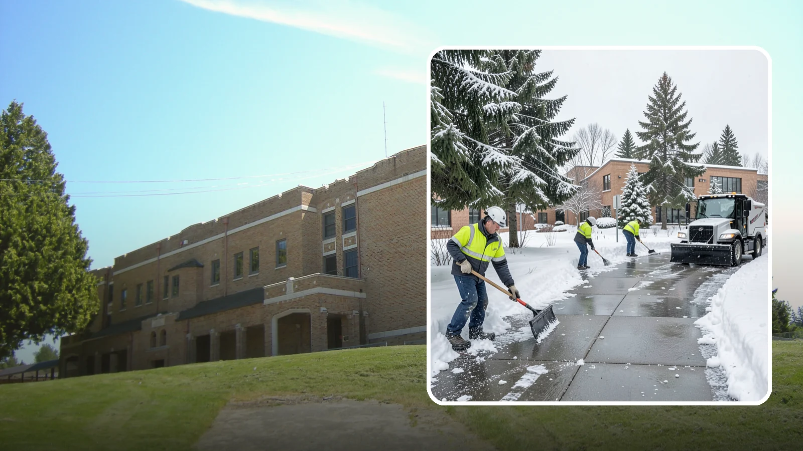 Medical Office Sidewalk Clearing in Maple Valley, King County, WA - Patient-safety sidewalk clearing for Western Washington medical offices, keeping entrances and accessible routes clear for those...