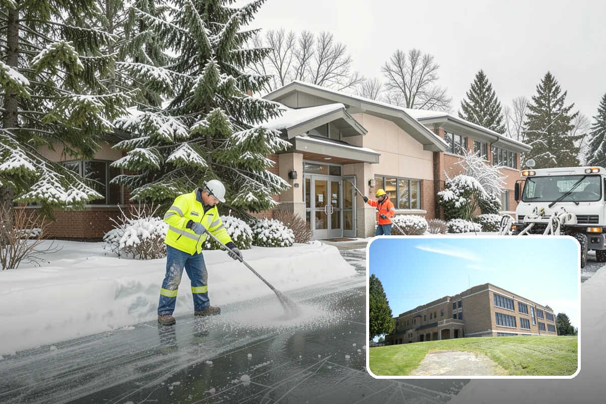 Medical Office Sidewalk Clearing in Maple Valley, King County, WA - Protects vulnerable patients with limited mobility from falls