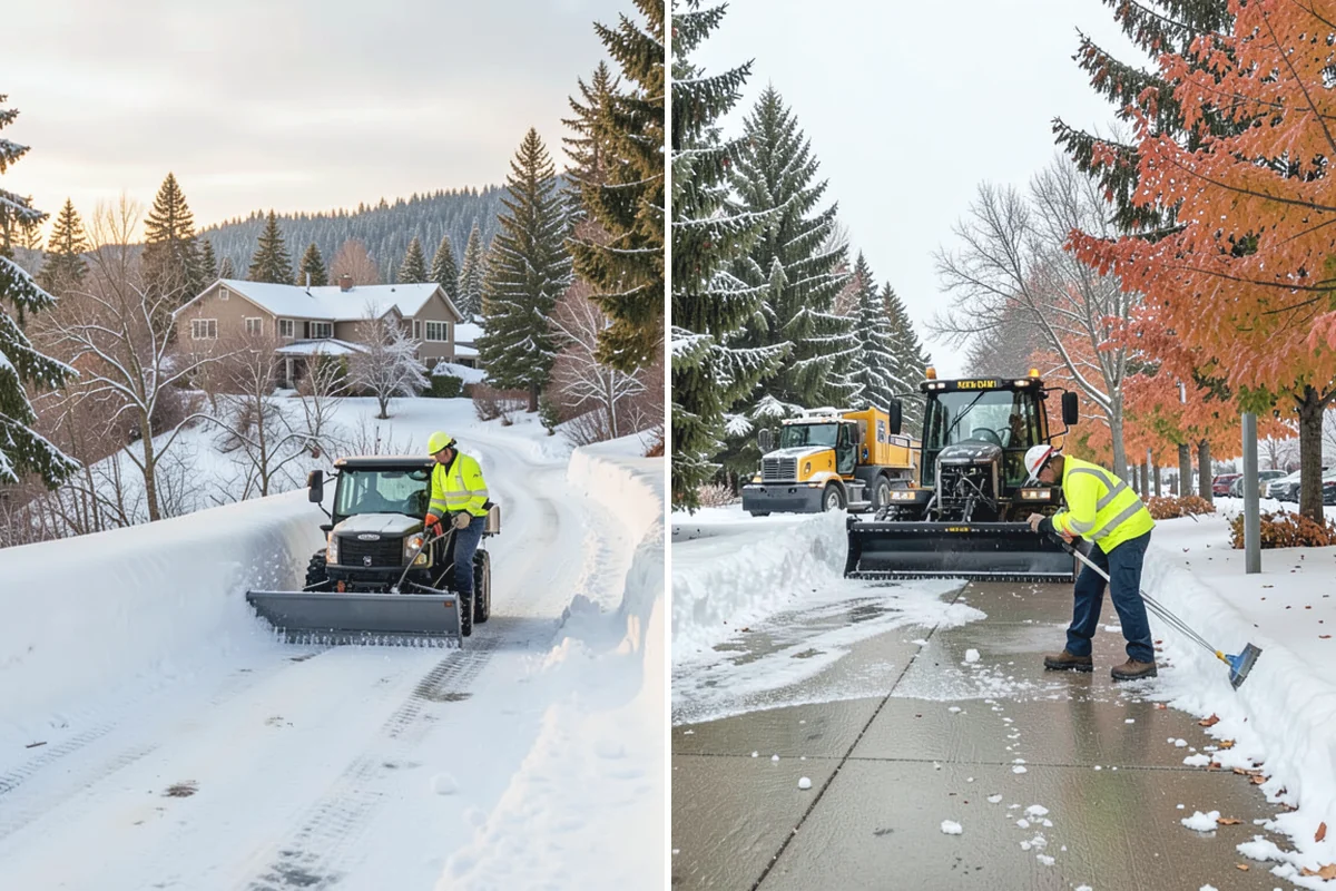 Medical Office Sidewalk Clearing in Medina, King County, WA - Prioritize the accessible route, ramp, and patient drop-off zone