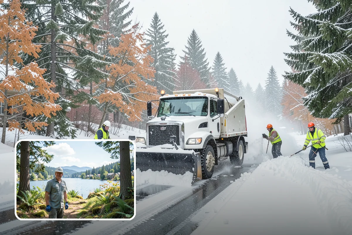 Medical Office Sidewalk Clearing in Milton, King County, WA - Protects vulnerable patients with limited mobility from falls