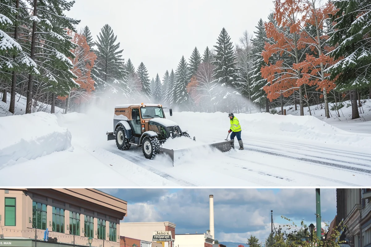 Medical Office Sidewalk Clearing in Monroe, Snohomish County, WA - Medical office risk runs from late November through February, with day-long freeze-thaw demanding repeat visits during clinic...