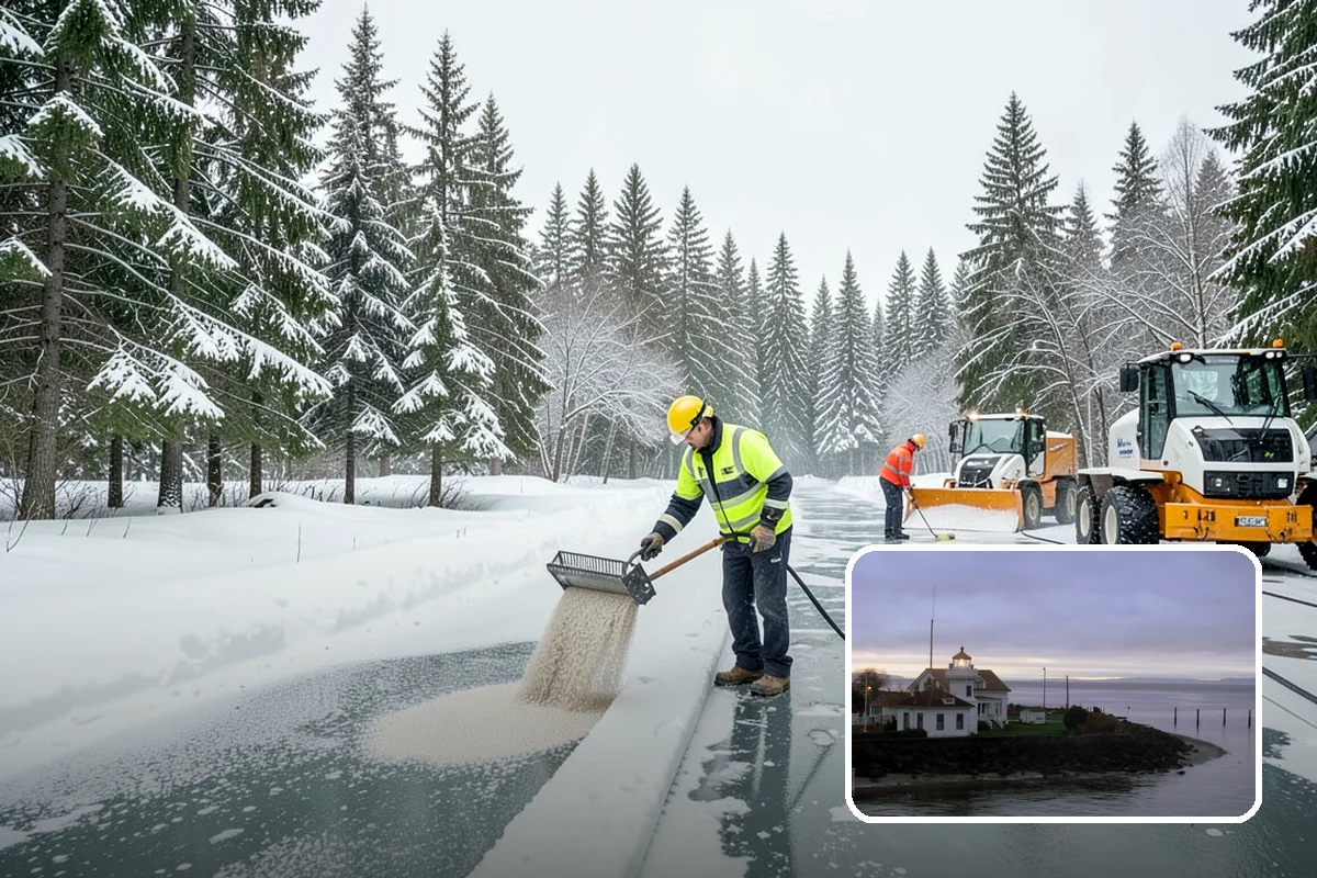 Medical Office Sidewalk Clearing in Mukilteo, Snohomish County, WA - Protects vulnerable patients with limited mobility from falls