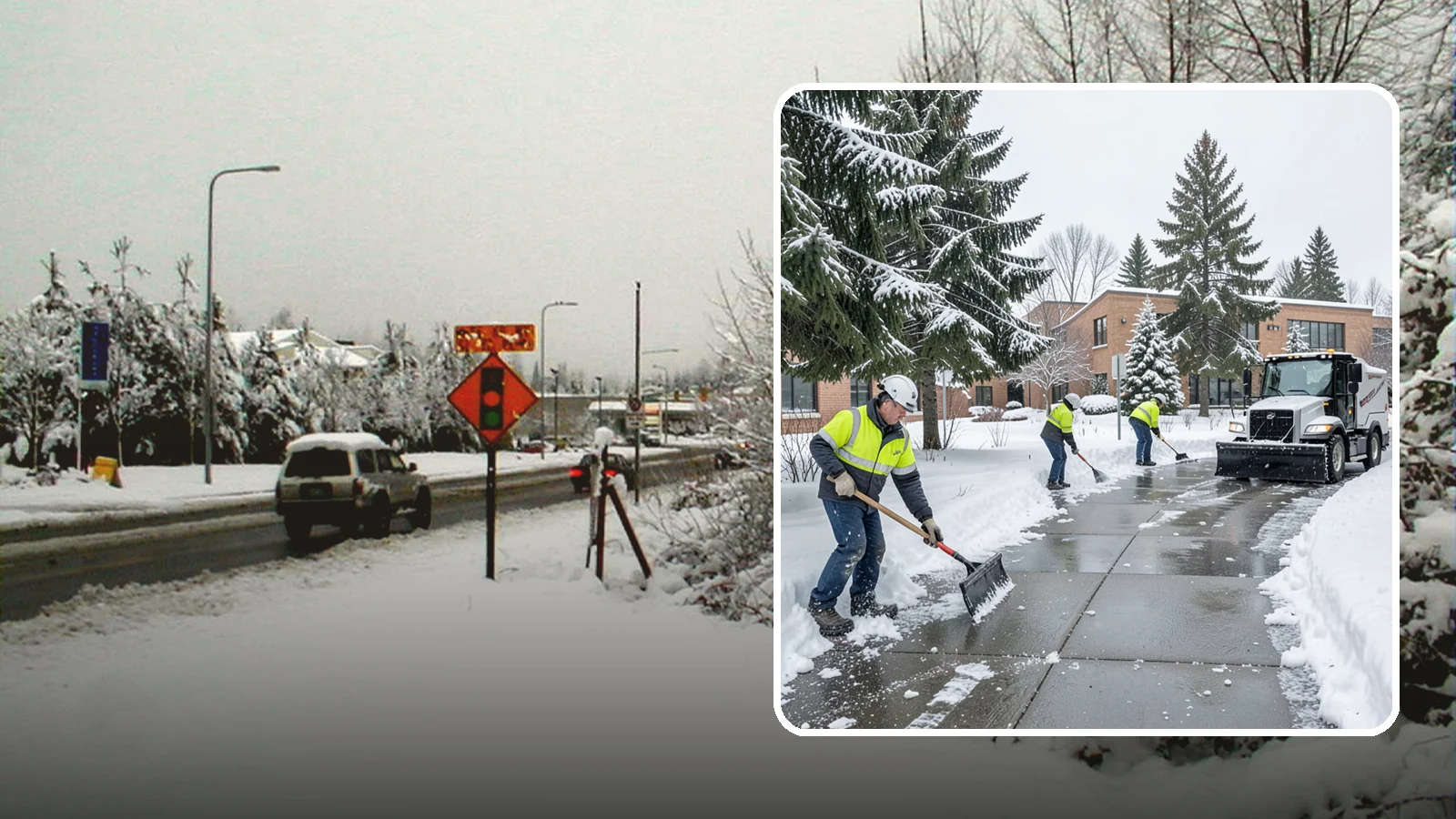 Medical Office Sidewalk Clearing in Newcastle, King County, WA - Patient-safety sidewalk clearing for Western Washington medical offices, keeping entrances and accessible routes clear for those...