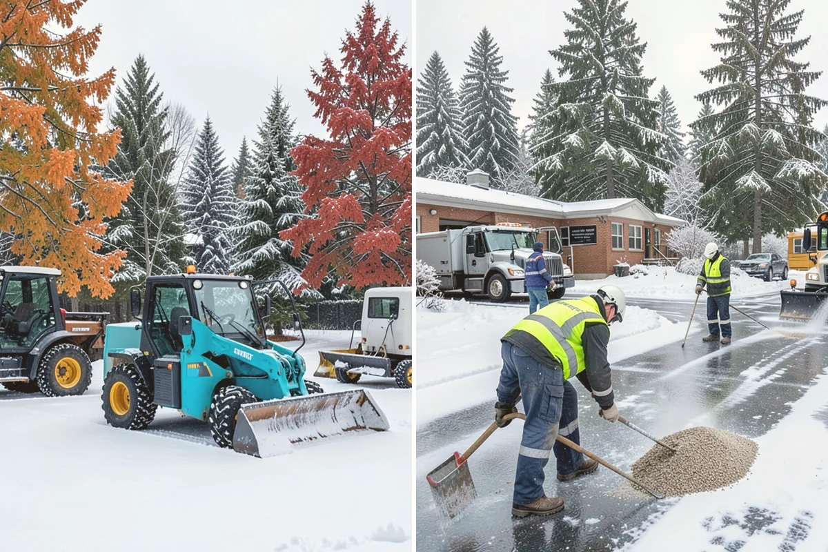 Medical Office Sidewalk Clearing in Newcastle, King County, WA - Prioritize the accessible route, ramp, and patient drop-off zone