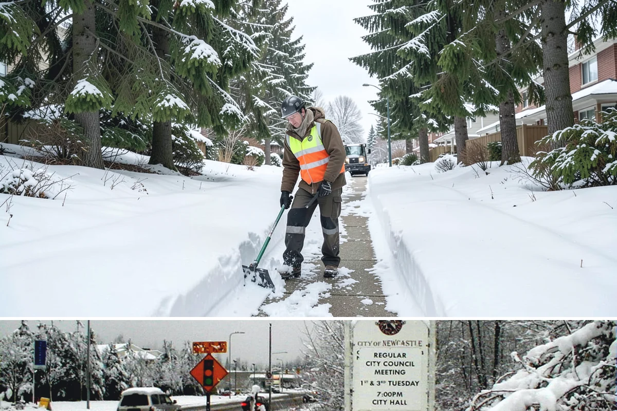 Medical Office Sidewalk Clearing in Newcastle, King County, WA - Medical office risk runs from late November through February, with day-long freeze-thaw demanding repeat visits during clinic...