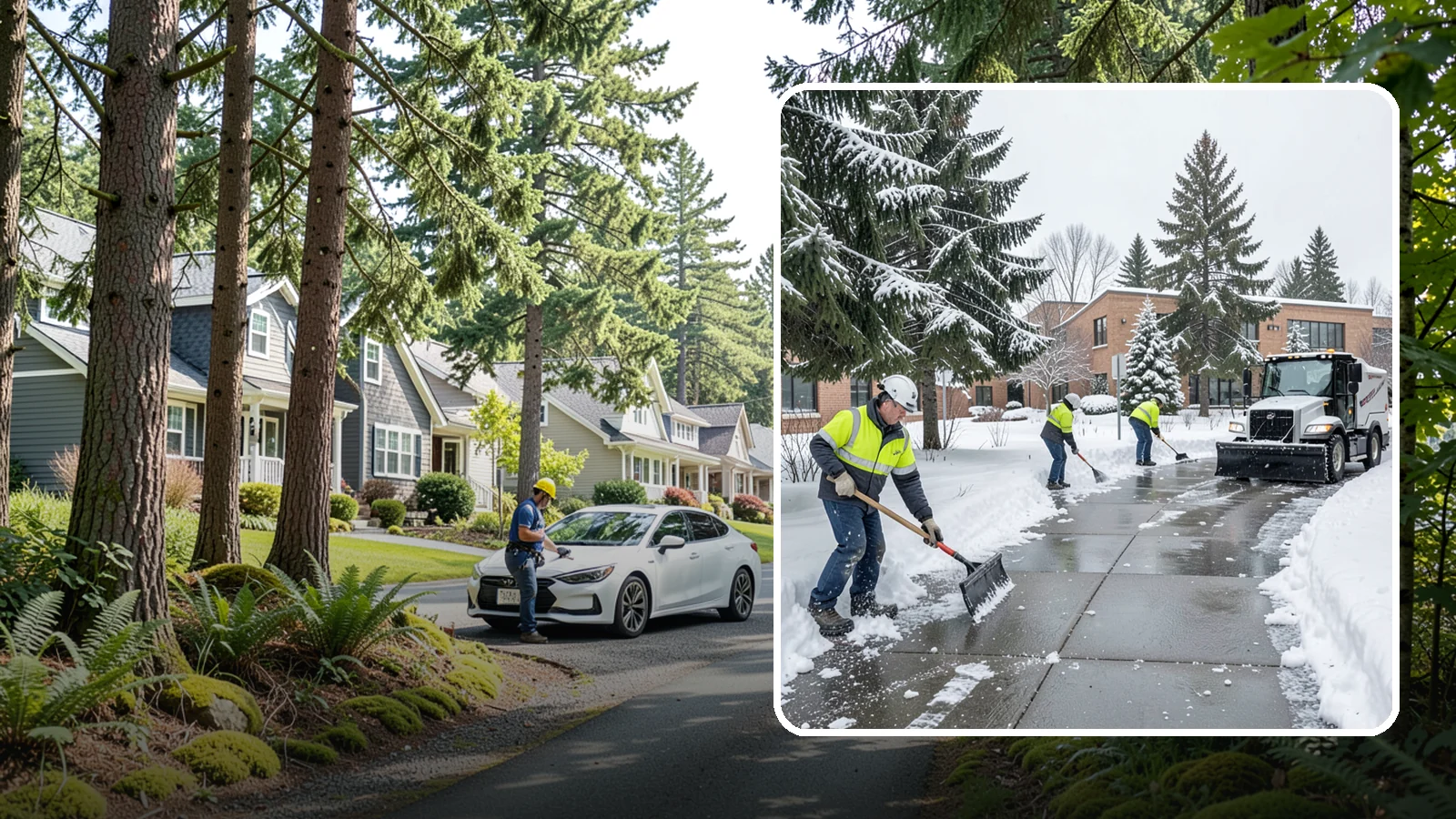 Medical Office Sidewalk Clearing in Normandy Park, King County, WA - Patient-safety sidewalk clearing for Western Washington medical offices, keeping entrances and accessible routes clear for those...