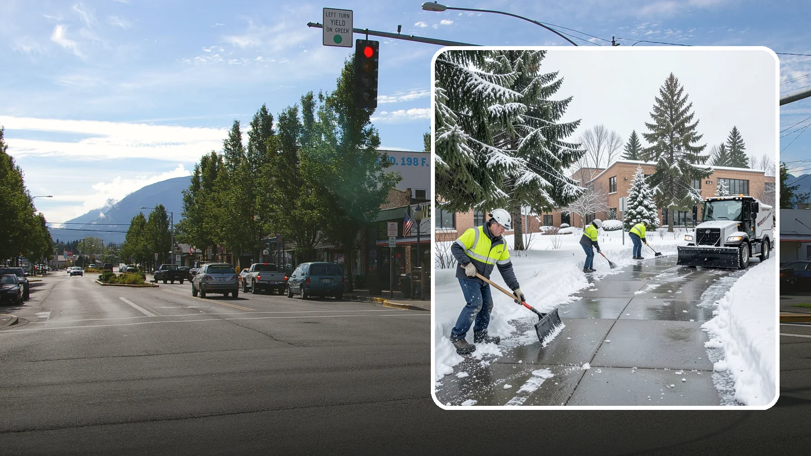 Medical Office Sidewalk Clearing in North Bend, King County, WA - Patient-safety sidewalk clearing for Western Washington medical offices, keeping entrances and accessible routes clear for those...