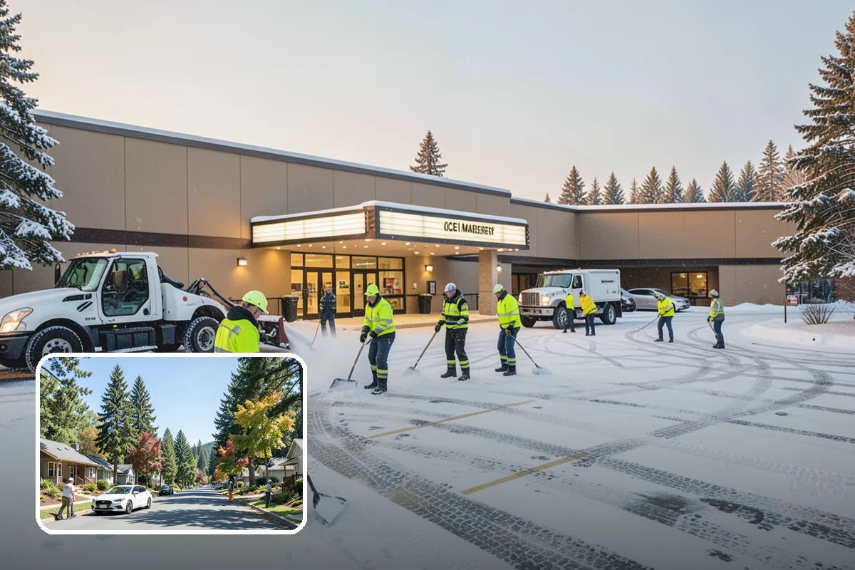 Medical Office Sidewalk Clearing in Orting, Pierce County, WA - Protects vulnerable patients with limited mobility from falls