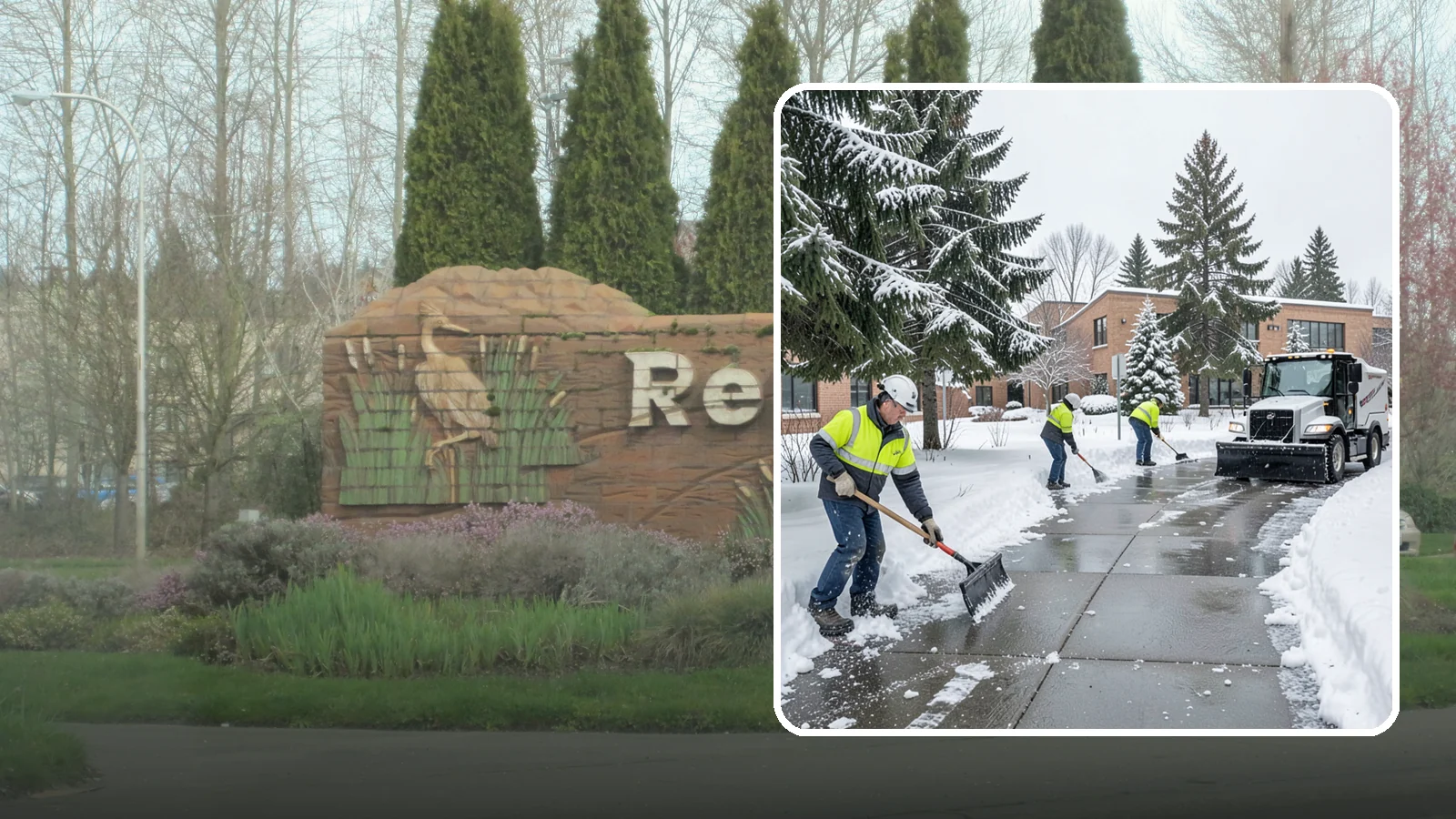 Medical Office Sidewalk Clearing in Renton, King County, WA - Patient-safety sidewalk clearing for Western Washington medical offices, keeping entrances and accessible routes clear for those...