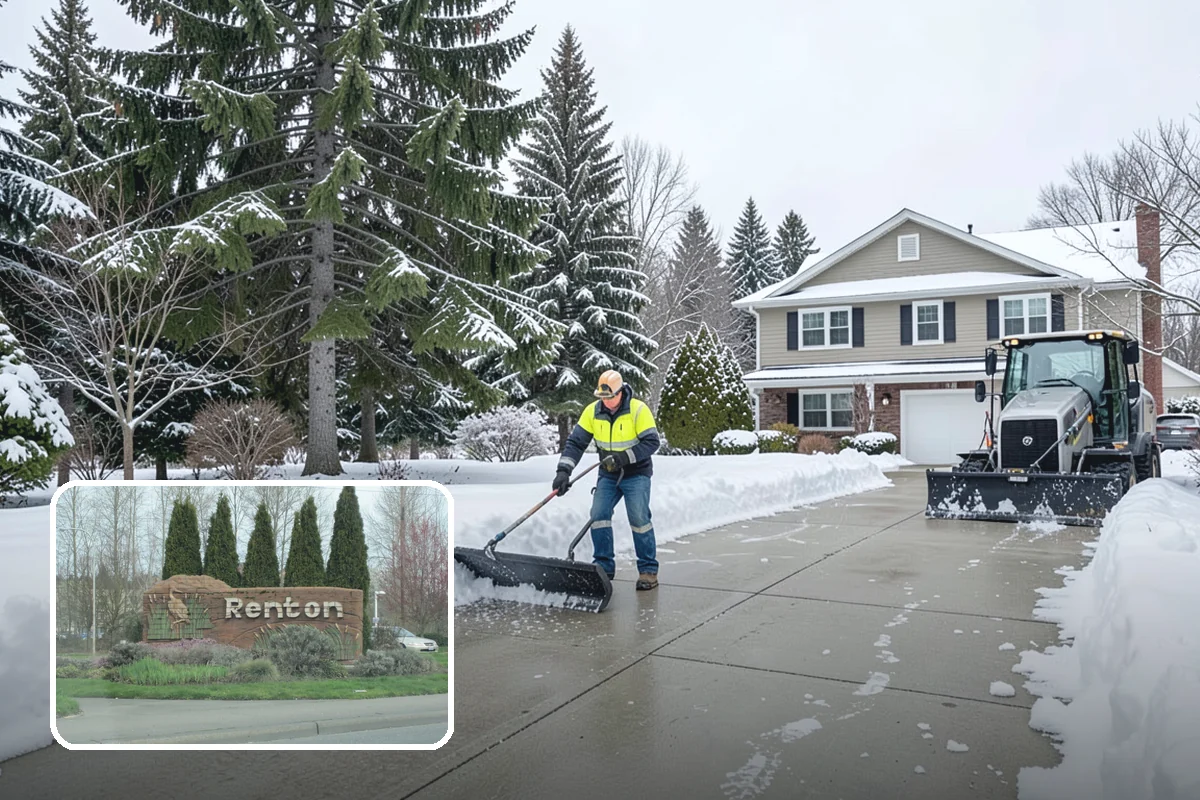 Medical Office Sidewalk Clearing in Renton, King County, WA - Protects vulnerable patients with limited mobility from falls