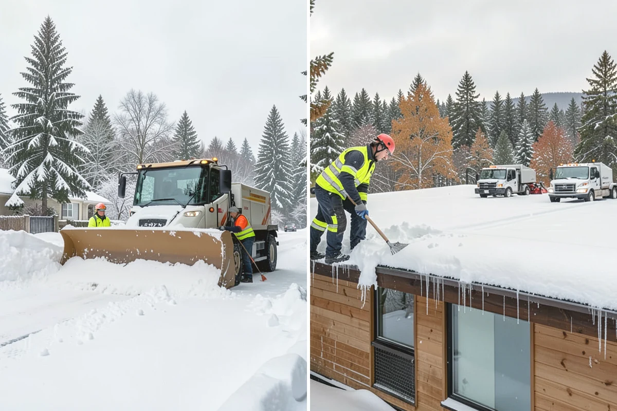 Medical Office Sidewalk Clearing in Ruston, Pierce County, WA - Prioritize the accessible route, ramp, and patient drop-off zone