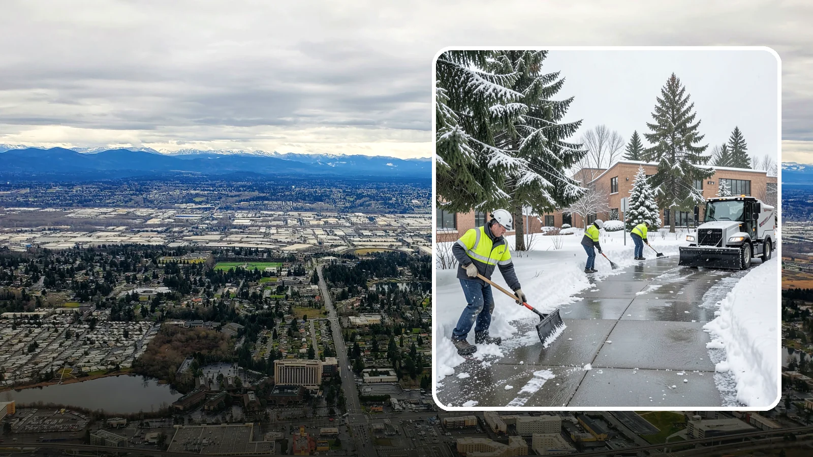 Medical Office Sidewalk Clearing in SeaTac, King County, WA - Patient-safety sidewalk clearing for Western Washington medical offices, keeping entrances and accessible routes clear for those...