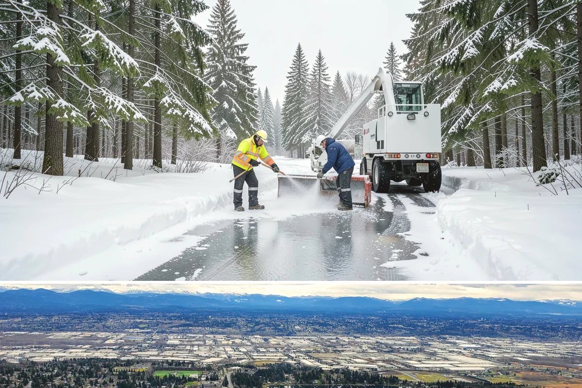 Medical Office Sidewalk Clearing in SeaTac, King County, WA - Medical office risk runs from late November through February, with day-long freeze-thaw demanding repeat visits during clinic...