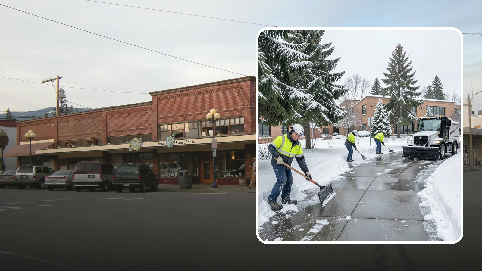 Medical Office Sidewalk Clearing in Sedro-Woolley, Skagit County, WA - Patient-safety sidewalk clearing for Western Washington medical offices, keeping entrances and accessible routes clear for those...