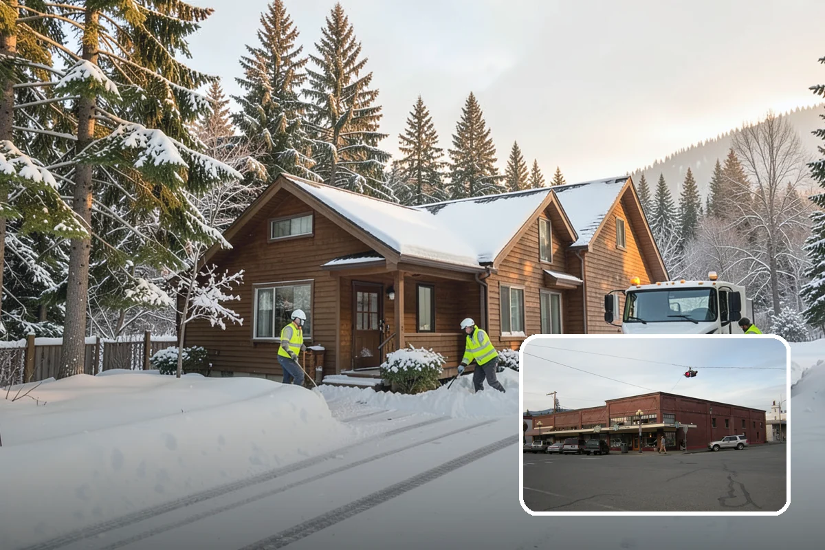 Medical Office Sidewalk Clearing in Sedro-Woolley, Skagit County, WA - Protects vulnerable patients with limited mobility from falls