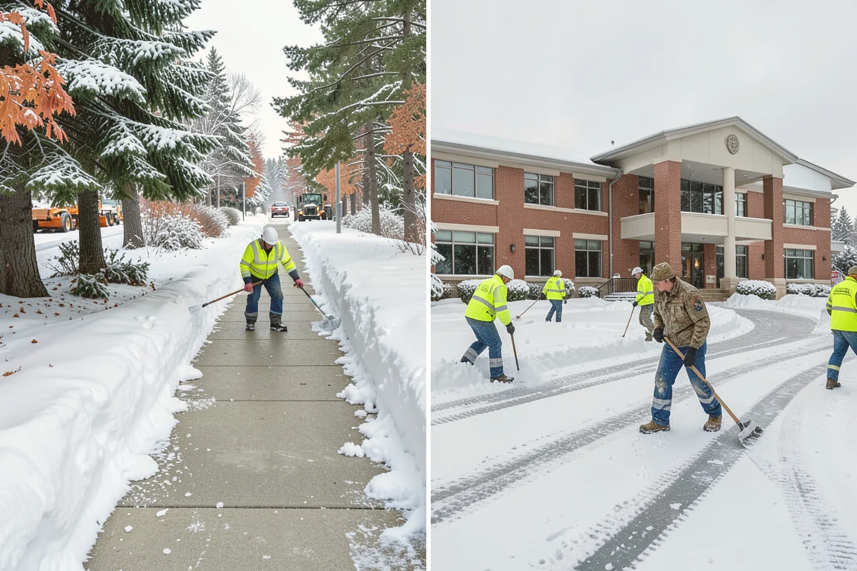 Medical Office Sidewalk Clearing in Snohomish, Snohomish County, WA - Prioritize the accessible route, ramp, and patient drop-off zone