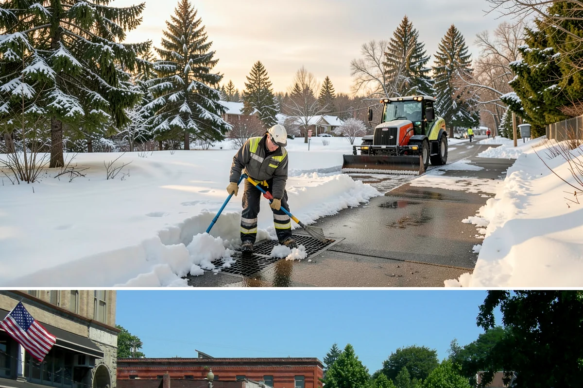 Medical Office Sidewalk Clearing in Snohomish, Snohomish County, WA - Medical office risk runs from late November through February, with day-long freeze-thaw demanding repeat visits during clinic...